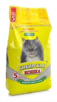 Сибирская кошка Ультра Комкующийся наполнитель (вулканическая глина) - фото 15028