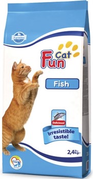 FARMINA FUN CAT Сухой корм для взрослых кошек с курицей и рыбой Fish - фото 15806