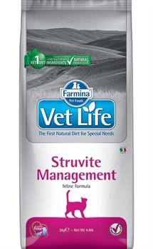 FARMINA Vet Life Cat Struvite Management Для кошек Рецидивы мочекаменной болезни - фото 15978