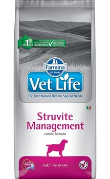 FARMINA Vet Life Dog Struvite Management Рецидивы мочекаменной болезни струвитного типа - фото 16027