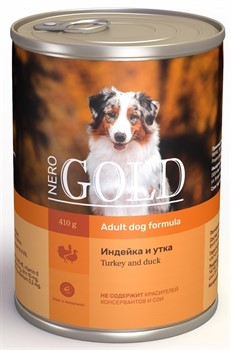 NERO GOLD консервы для собак "Индейка и утка", Turkey and Duck - фото 17774