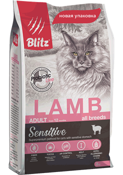 BLITZ  ADULT CATS LAMB корм для кошек с Ягнёнком - фото 21771