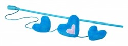 Rogz Плюшевые сердечки с кошачьей мятой, голубые - фото 23337