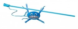 Rogz Плюшевая игрушка-дразнилка Flossy Grinz с кошачьей мятой, голубая - фото 23357