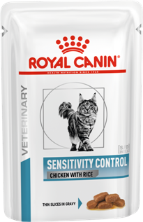 ROYAL CANIN (Роял Канин) Мелкие кусочки в соусе для кошек с пищевой аллергией c курицей, Sensitivity control Chicken S/O - фото 23873