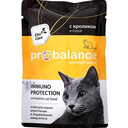 ProBalance Immuno Protection с кроликом в соусе, пауч 85 гр - фото 24829