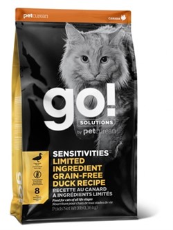 GO! NATURAL HOLISTIC Беззерновой для котят и кошек с чувствительным пищеварением со свежей уткой, Sensitivity + Shine Grain Free Duck Cat Recipe - фото 26893