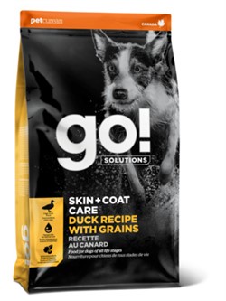 GO!Для Щенков и Собак с Цельной Уткой и овсянкой (GO! SKIN + COAT CARE Duck Recipe With Grains for dogs 22/12) - фото 27365