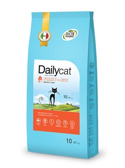 Dailycat ADULT Turkey and Rice корм для взрослых кошек с индейкой и рисом - фото 27709