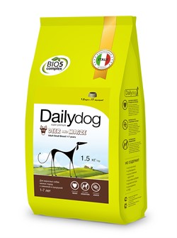 Dailydog ADULT SMALL BREED Deer and Maize корм для взрослых собак мелких пород с олениной и кукурузой - фото 27831