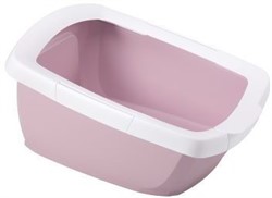 IMAC туалет-лоток для кошек FUNNY с высокими бортами 62х49,5х33h см, нежно-розовый - фото 29915