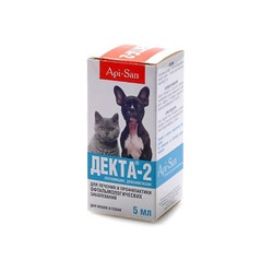 Глазные капли ДЕКТА-2 для кошек и собак, фл.5мл - фото 31111