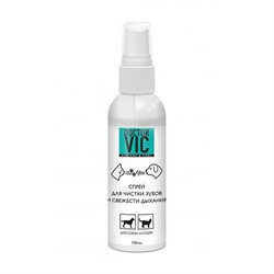 Спрей  «Doctor VIC» для  чистки  зубов  и  свежести  дыхания  собак  и  кошек, фл. 100 мл - фото 31647