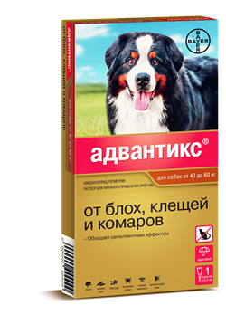 Адвантикс XXL Капли для собак от 40 до 60кг 6мл №4 - фото 31880