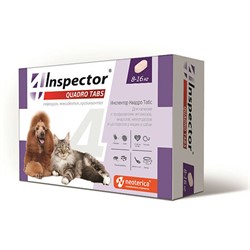 Инспектор Квадро Табс для кошек и собак 8-16 кг. - фото 31949