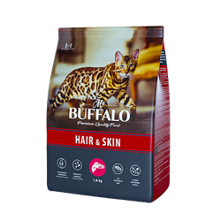 Сухой корм для кошек Mr.Buffalo ADULT HAIR & SKIN, лосось - фото 37071