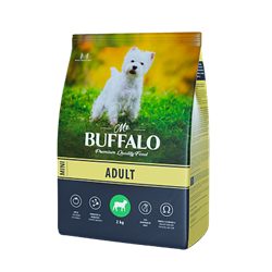 Сухой корм для собак мелких пород Mr.Buffalo ADULT MINI, ягненок - фото 37080