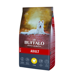 Сухой корм для собак средних и крупных пород Mr.Buffalo ADULT M/L, курица - фото 37082