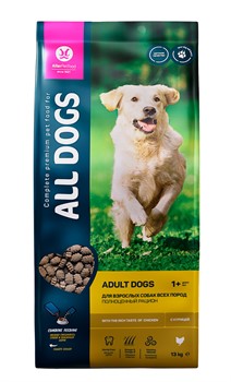 ALL DOGS Полнорационный корм для взрослых собак  (ALL DOGS) - фото 38929