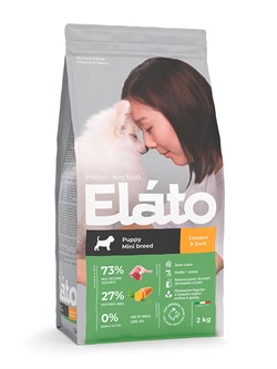 Elato Holistic для щенков мелких пород Курица и Утка - фото 39220