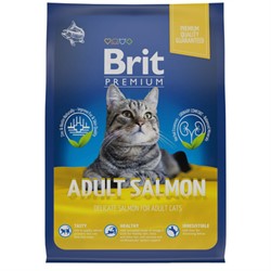 Brit Брит  Premium Cat Adult Salmon д/взр. кошек с лососем  - фото 39952