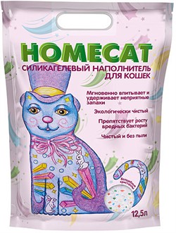Наполнитель Homecat Волшебные кристаллы силикагелевый для кошачьих туалетов - фото 40060