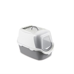 Stefanplast Туалет-домик Cathy Easy Clean с угольным фильтром, серый, 56x40x40 см - фото 40149