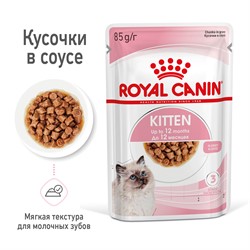 ROYAL CANIN Кусочки в соусе для котят: 4-12 мес., Kitten Instinctive - фото 40884