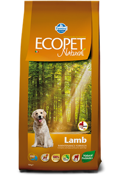 FARMINA Ecopet Natural Adult Lamb Maxi Для взрослых собак, крупных пород с ягнёнком - фото 41824