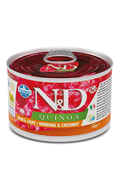 N&D DOG QUINOA HERRING & COCONUT MINI (с киноа, сельдь и кокос) - фото 41980