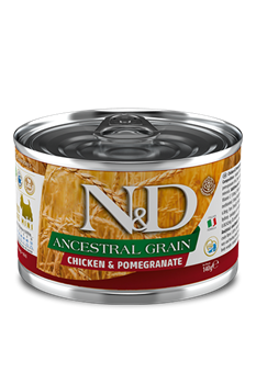 N&D DOG ANCESTRAL GRAIN CHICKEN & POMEGRANATE MINI (курица с гранатом) - фото 42222