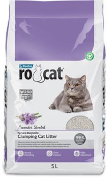 Ro Cat комкующийся наполнитель без пыли с ароматом лаванды, пакет - фото 42411