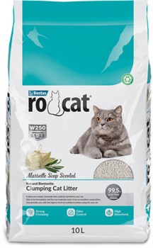 Ro Cat комкующийся наполнитель с ароматом без пыли марсельского мыла, пакет - фото 42414