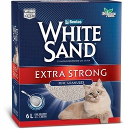 White Sand комкующийся наполнитель "Экстра", без запаха, коробка - фото 42422