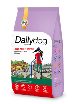 Dailydog Casual line ADULT ALL BREED Beef and Chicken - корм для взрослых собак всех пород с говядиной и курицей - фото 42475