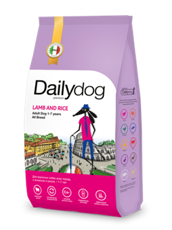 Dailydog Casual line ADULT ALL BREED Lamb and Rice - корм для взрослых собак всех пород с ягненком и рисом - фото 42477