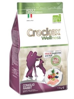 CROCKEX Wellness сухой корм для собак средних и крупных пород кролик с рисом - фото 42484