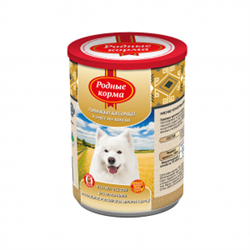 Консервы для собак «Родные Корма» говяжьи кусочки в соусе по-хански - фото 42641