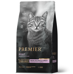 PREMIER CAT ADULT Salmon&Turkey Для взрослых кошек с лососем и индейкой - фото 43064