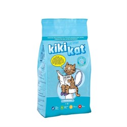 Бентонитовый наполнитель для кошачьего туалета "KikiKat" супер-белый комкующийся с ароматом "Горная свежесть" - фото 43183