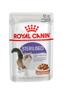 ROYAL CANIN (Роял Канин) Кусочки в соусе для кастрированных кошек 1-7лет, Sterilized - фото 44542