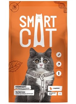 Smart Cat для взрослых кошек с индейкой - фото 45243