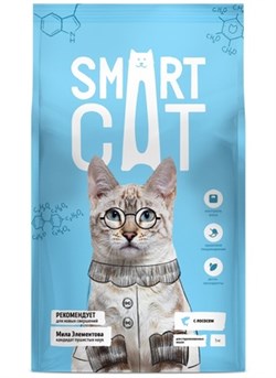 Smart Cat для стерилизованных кошек с лососем - фото 45247