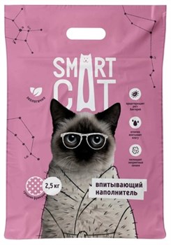 Smart Cat наполнитель впитывающий наполнитель, средняя фракция - фото 45256