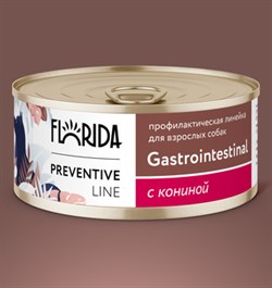 Florida Preventive Line консервы Gastrointestinal для собак "Поддержание здоровья пищеварительной системы" с кониной - фото 45386