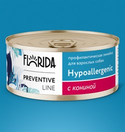 Florida Preventive Line консервы Hypoallergenic для собак "Гипоаллергенные" с кониной - фото 45392