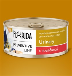 Florida Preventive Line консервы Urinary для собак "Профилактика образования мочевых камней" с говядиной - фото 45396