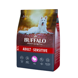 Сухой корм для собак средних и крупных пород MR. BUFFALO ADULT M/L SENSITIVE С ИНДЕЙКОЙ - фото 45866