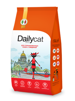 Dailycat Casual line ADULT Beef - корм для взрослых кошек с говядиной - фото 45964