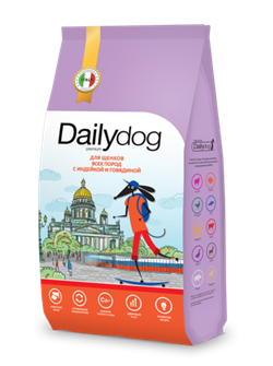 "Dailydog CASUAL LINE  для щенков всех пород с индейкой и говядиной - фото 45987